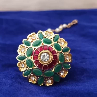 Rajasthani big borla green pack of 1