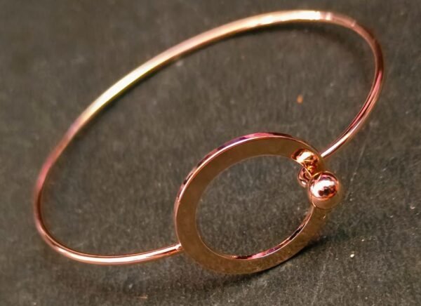 rose gold plated classy party wear bracelet for girls - Image 2
