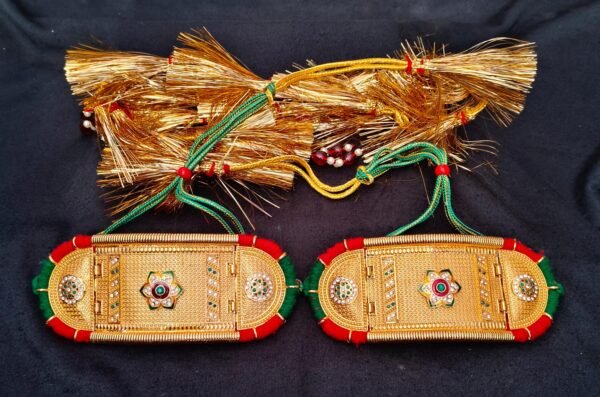 One Gram Gold Polish Plated Rajasthani Bajuband - Image 3