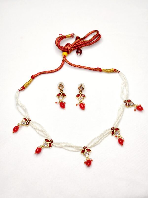 American Diamond Short Necklace Set