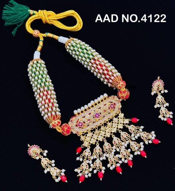 One Gram Gold Polish Plated Big Size Rajasthani Aad
