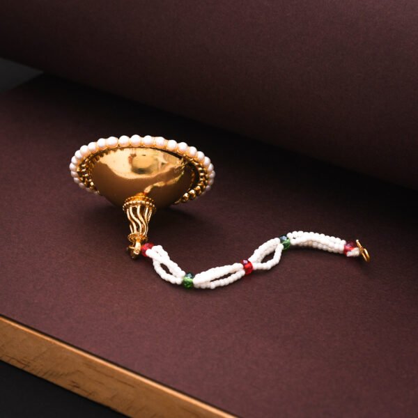 One Gram Gold Rajasthani Green Borla For Girls And Women - Image 2